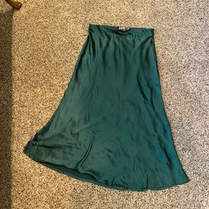 High-slit silky midi skirt Audrey 3+1